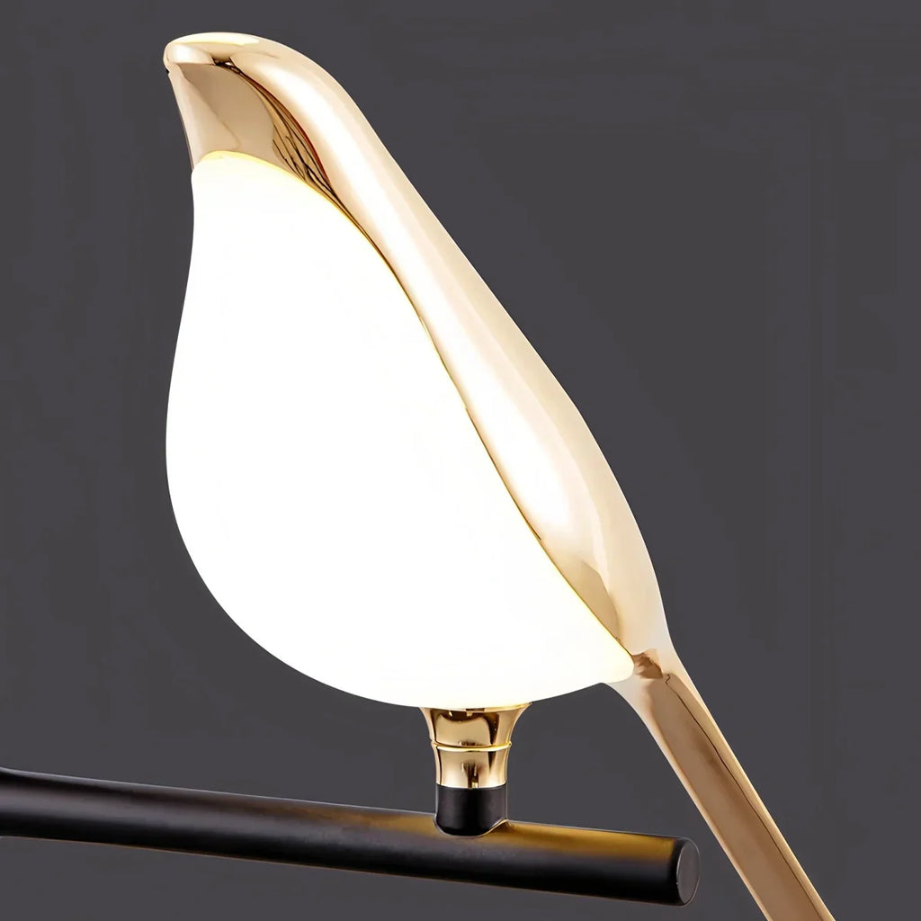 Wandleuchte mit goldenen Vögeln für das Schlafzimmer | Desfino