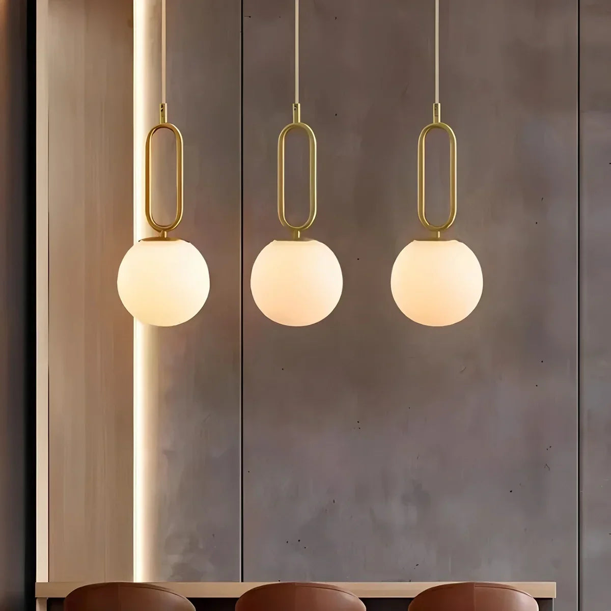 Gong Alabaster Globe Pendant Light for Bedroom | Desfino