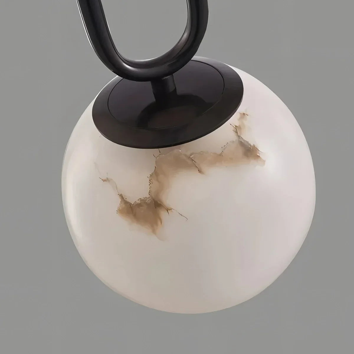 Gong Alabaster Globe Pendant Light for Bedroom | Desfino