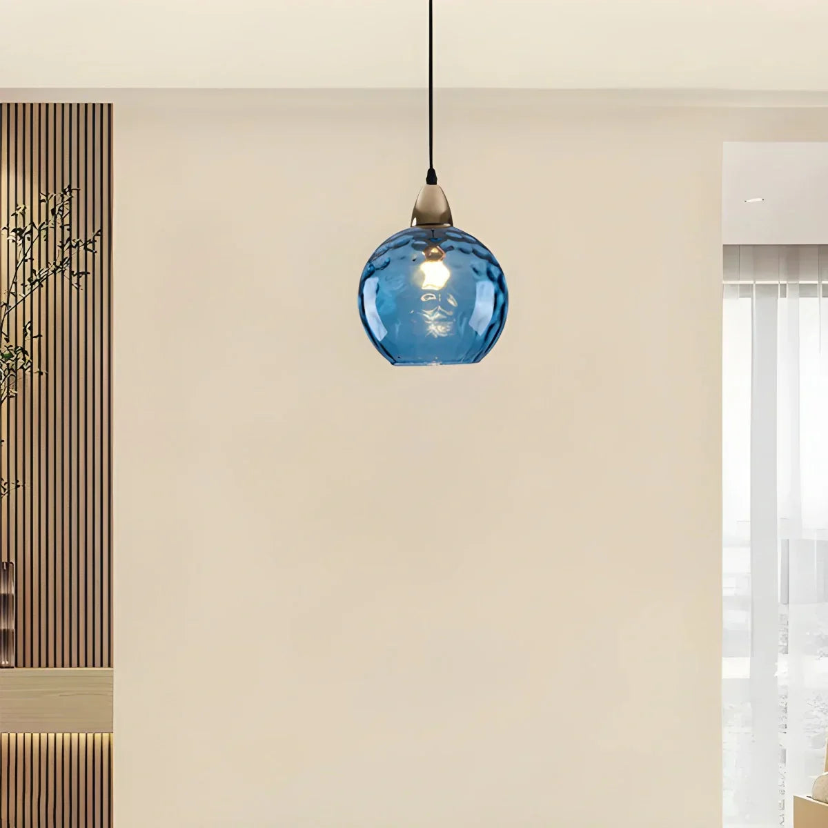 Colorful Glass Ball Pendant Light for Living Room | Desfino