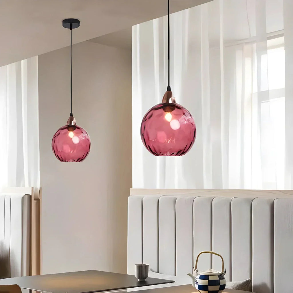 Colorful Glass Ball Pendant Light for Living Room | Desfino