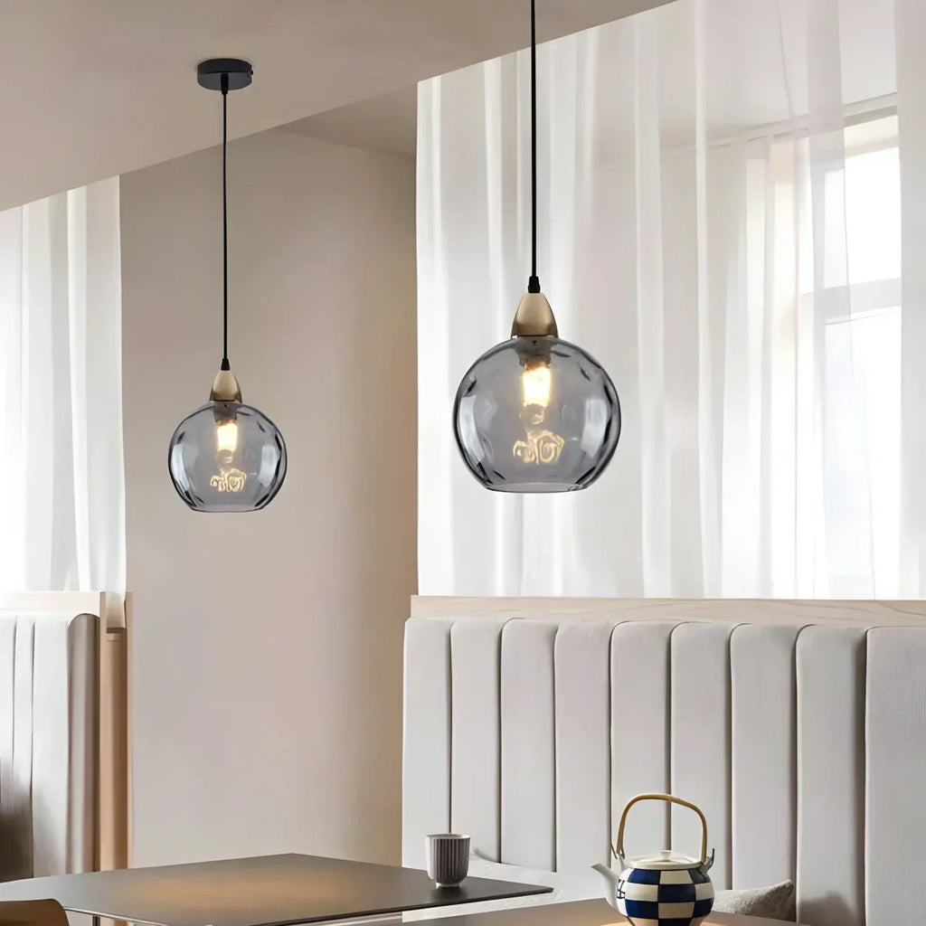 Colorful Glass Ball Pendant Light for Living Room | Desfino