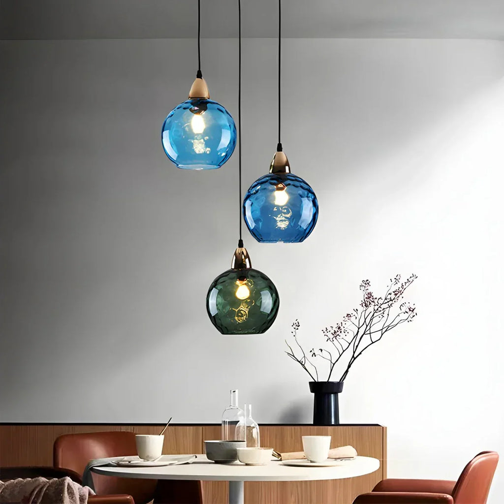 Colorful Glass Ball Pendant Light for Living Room | Desfino