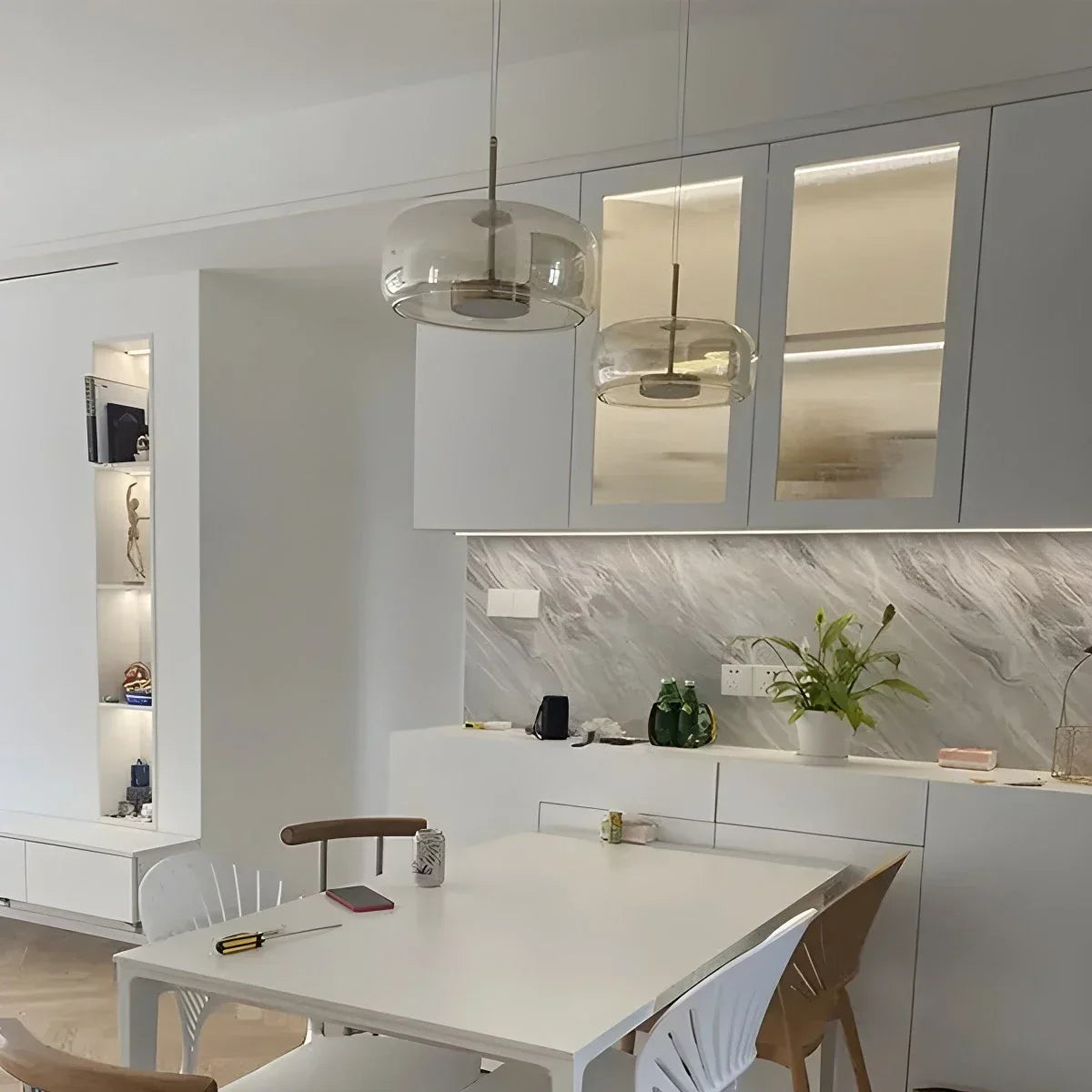 Modern Glass Pendant Light for Dining Room | Desfino