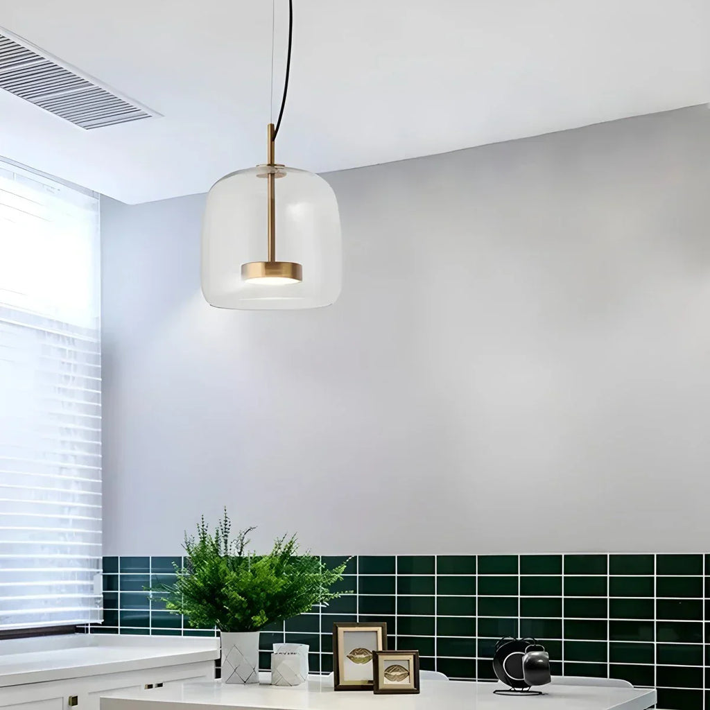 Modern Glass Pendant Light for Dining Room | Desfino