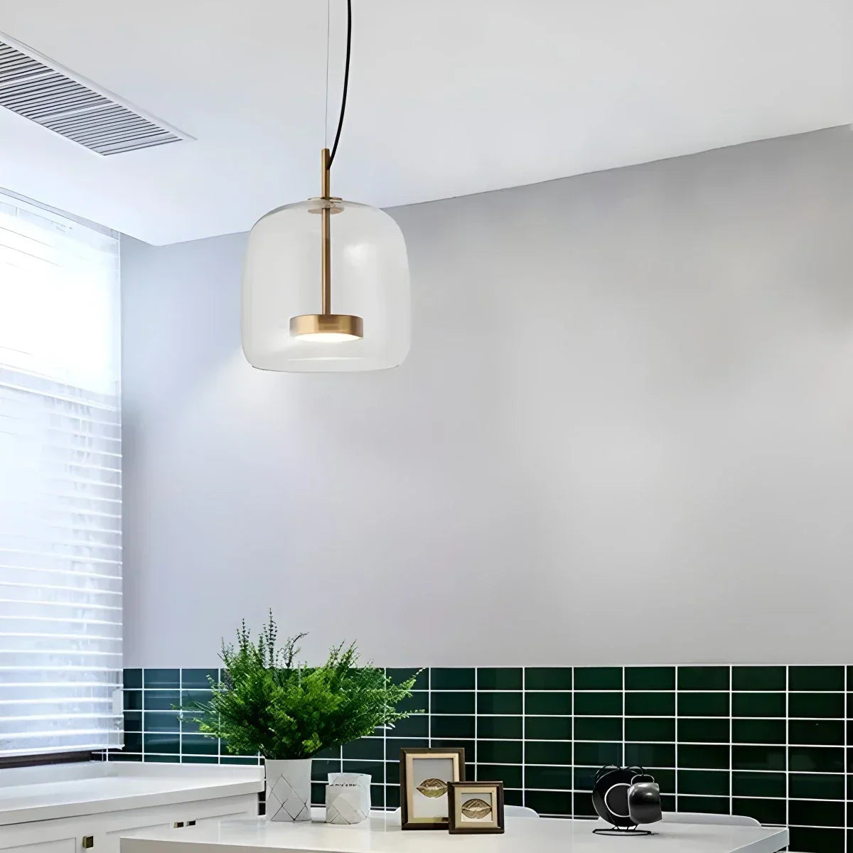 Modern Glass Pendant Light for Dining Room | Desfino