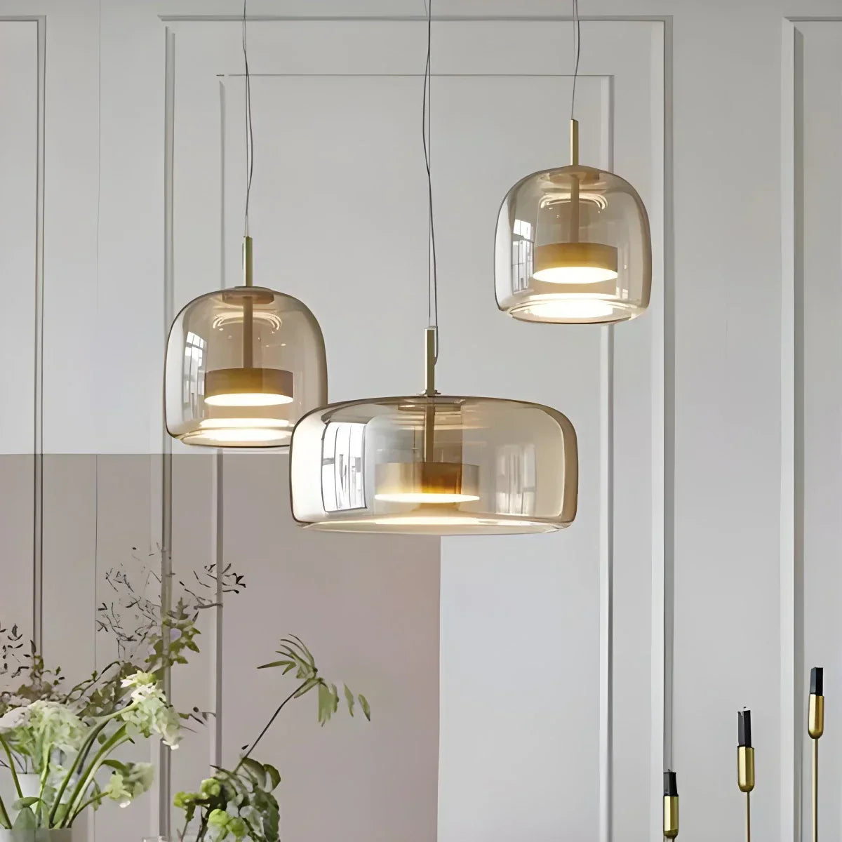Modern Glass Pendant Light for Dining Room | Desfino
