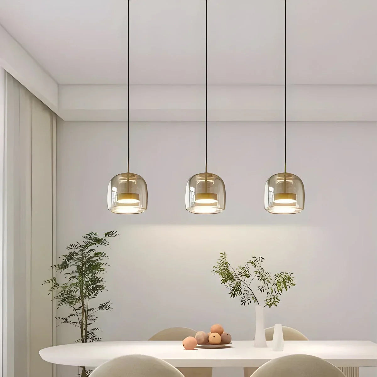 Modern Glass Pendant Light for Dining Room | Desfino