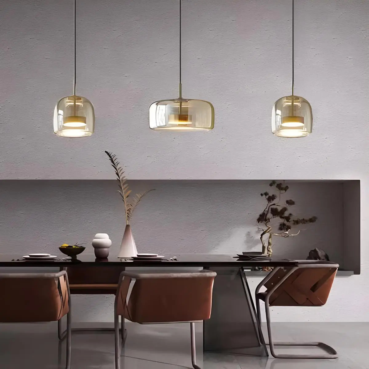 Modern Glass Pendant Light for Dining Room | Desfino