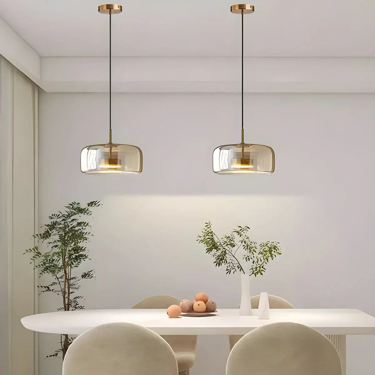Modern Glass Pendant Light for Dining Room | Desfino