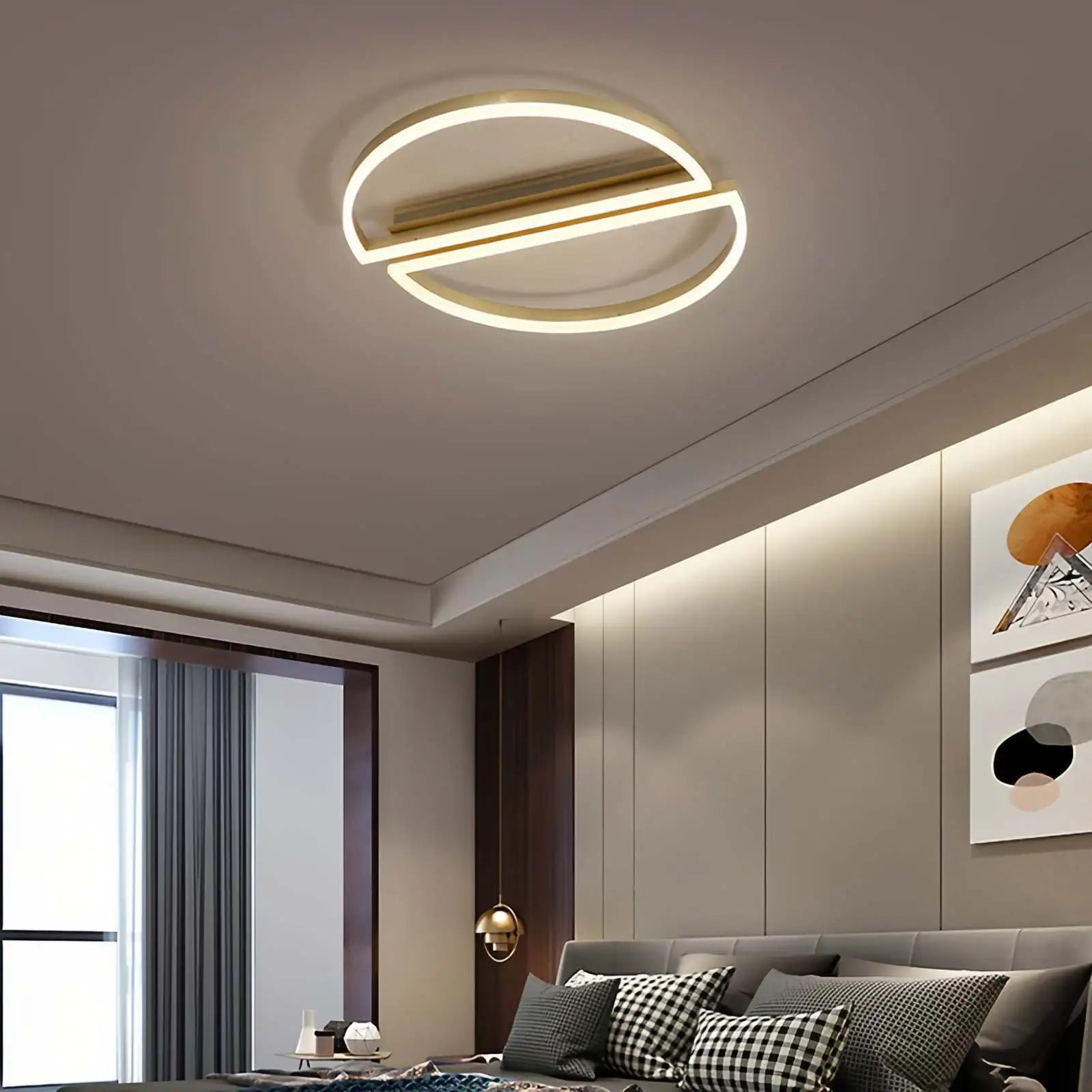Half Round Ceiling Light for Bedroom | Desfino
