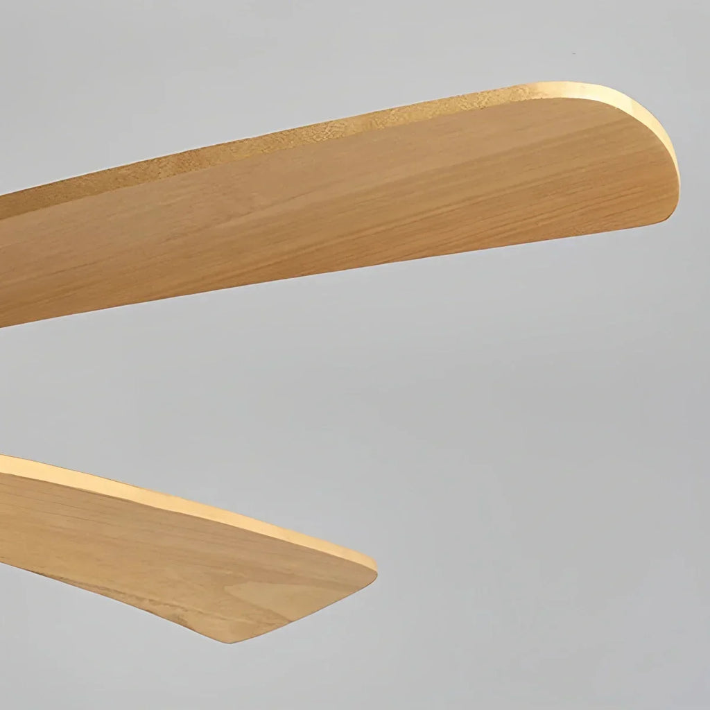 Deckenventilator mit Leuchte „High Wind“ aus Holz | Desfino