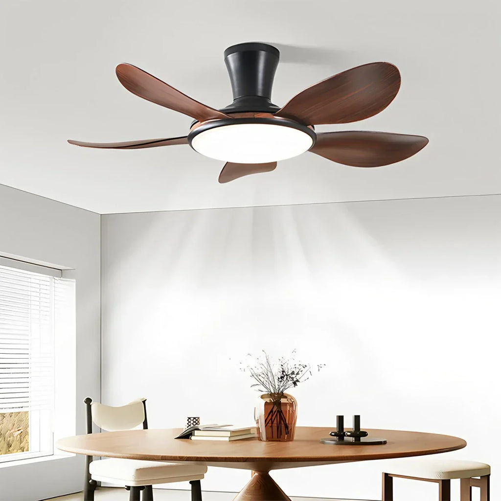 Leiser LED-Deckenventilator mit Fernbedienung und Licht | Desfino