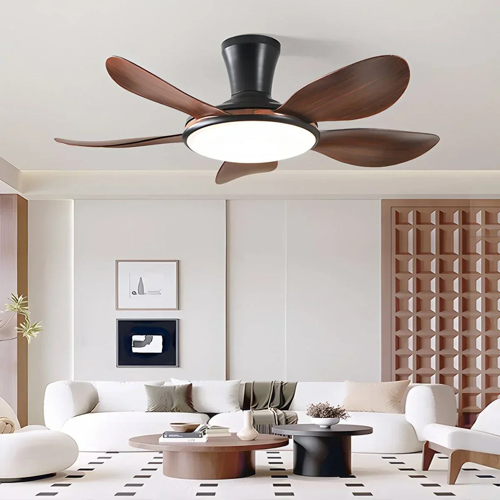 Leiser LED-Deckenventilator mit Fernbedienung und Licht | Desfino