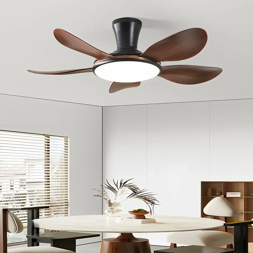 Leiser LED-Deckenventilator mit Fernbedienung und Licht | Desfino