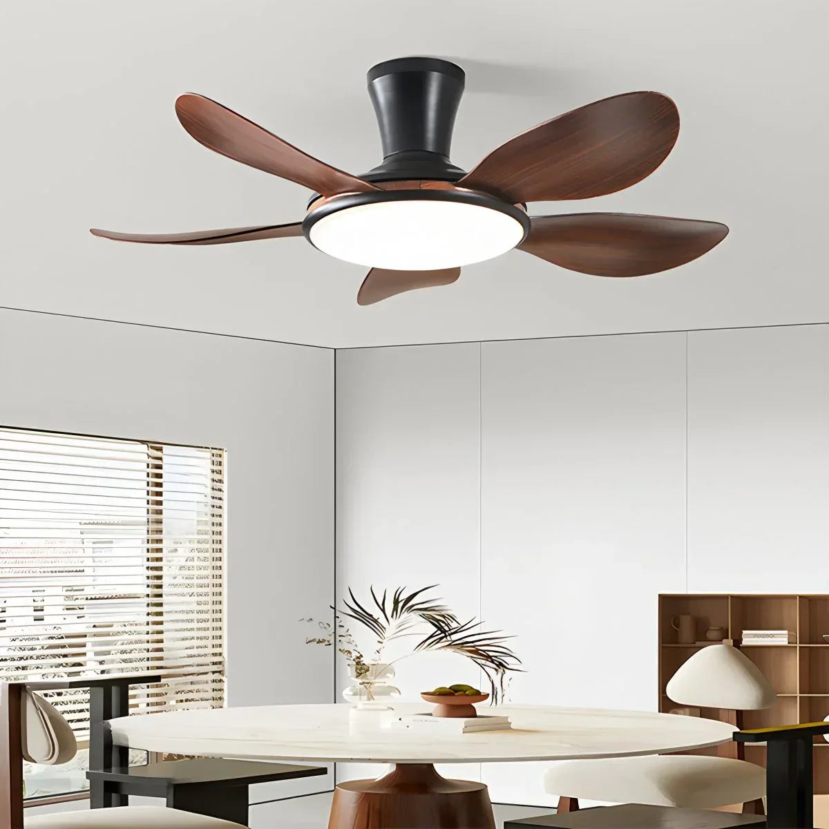 Leiser LED-Deckenventilator mit Fernbedienung und Licht | Desfino