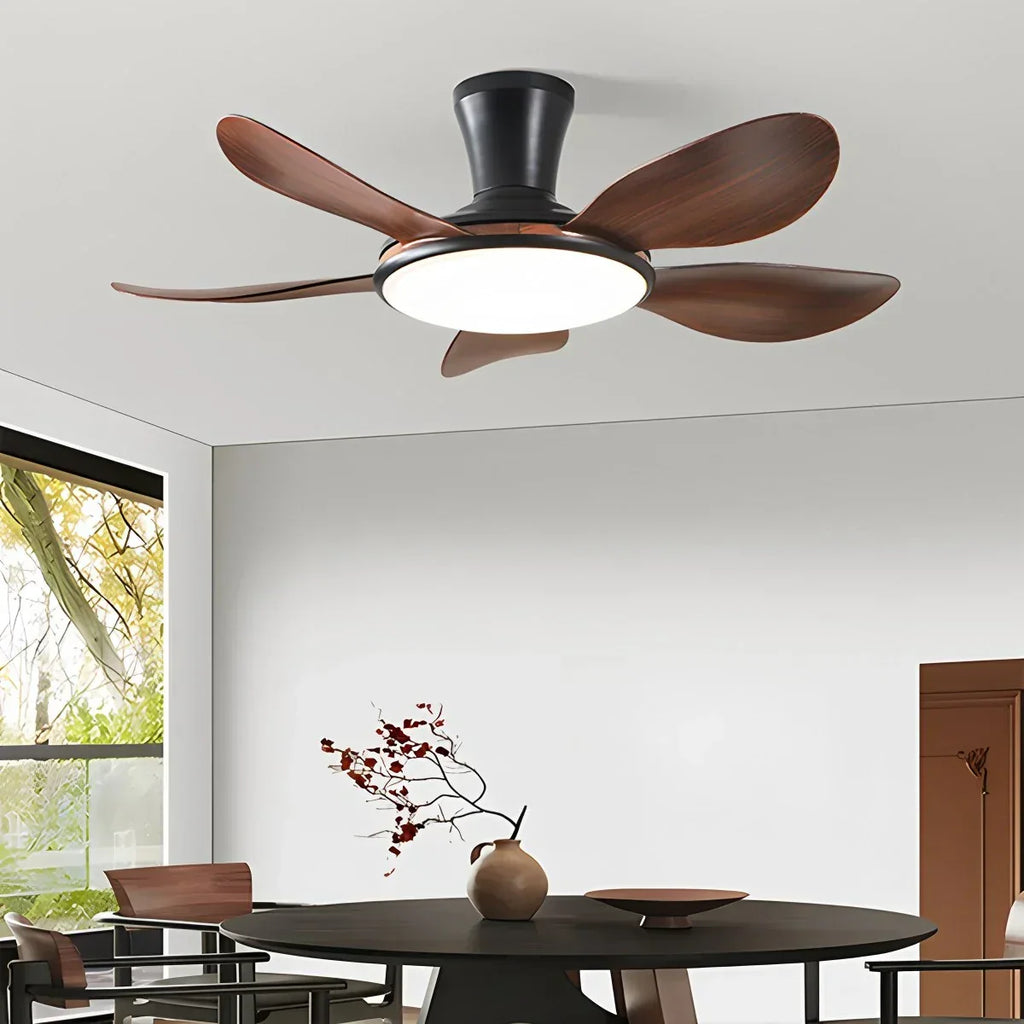 Leiser LED-Deckenventilator mit Fernbedienung und Licht | Desfino