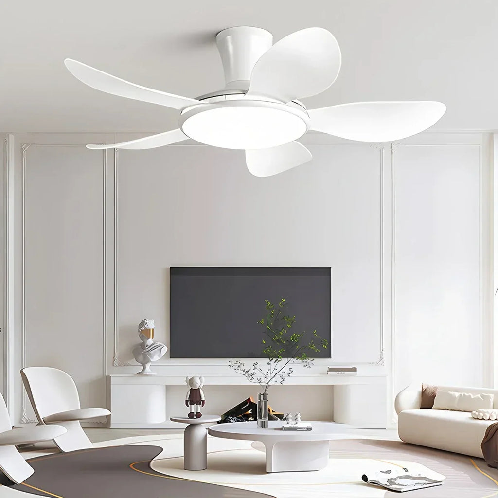 Leiser LED-Deckenventilator mit Fernbedienung und Licht | Desfino