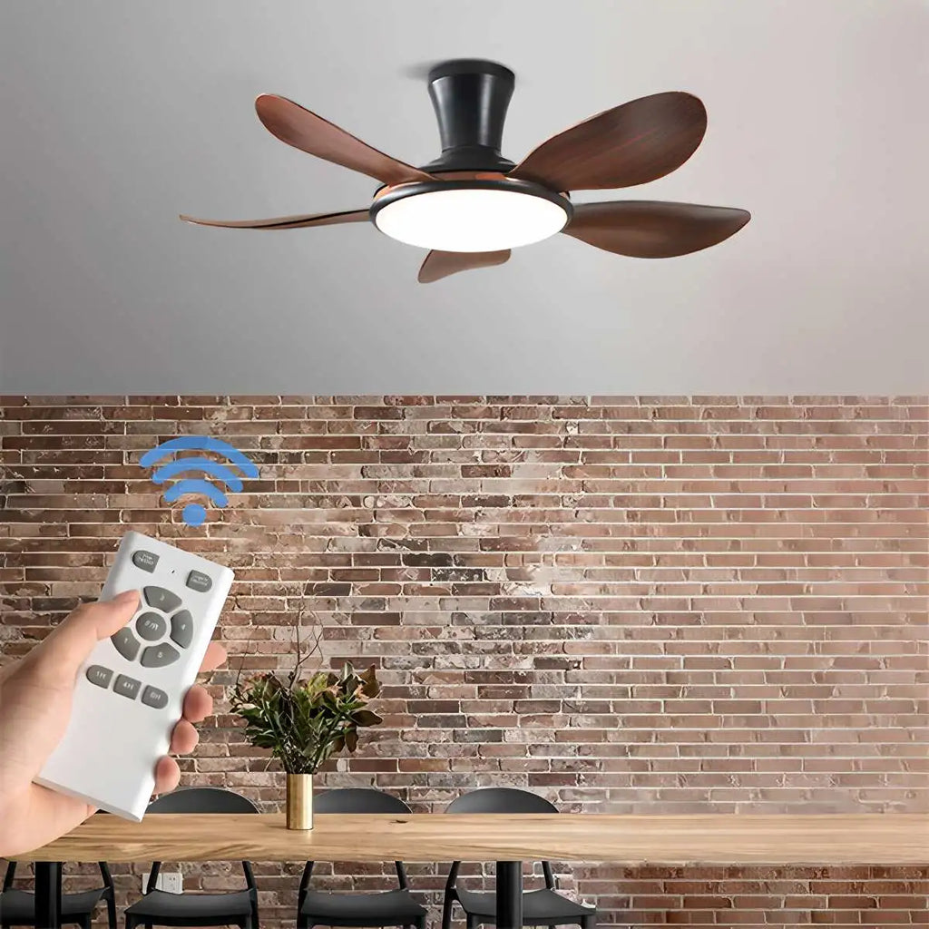 Leiser LED-Deckenventilator mit Fernbedienung und Licht | Desfino