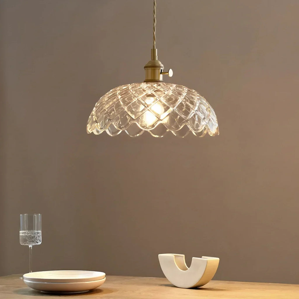 Isabel Glass Pendant Light for Kitchen Island | Desfino