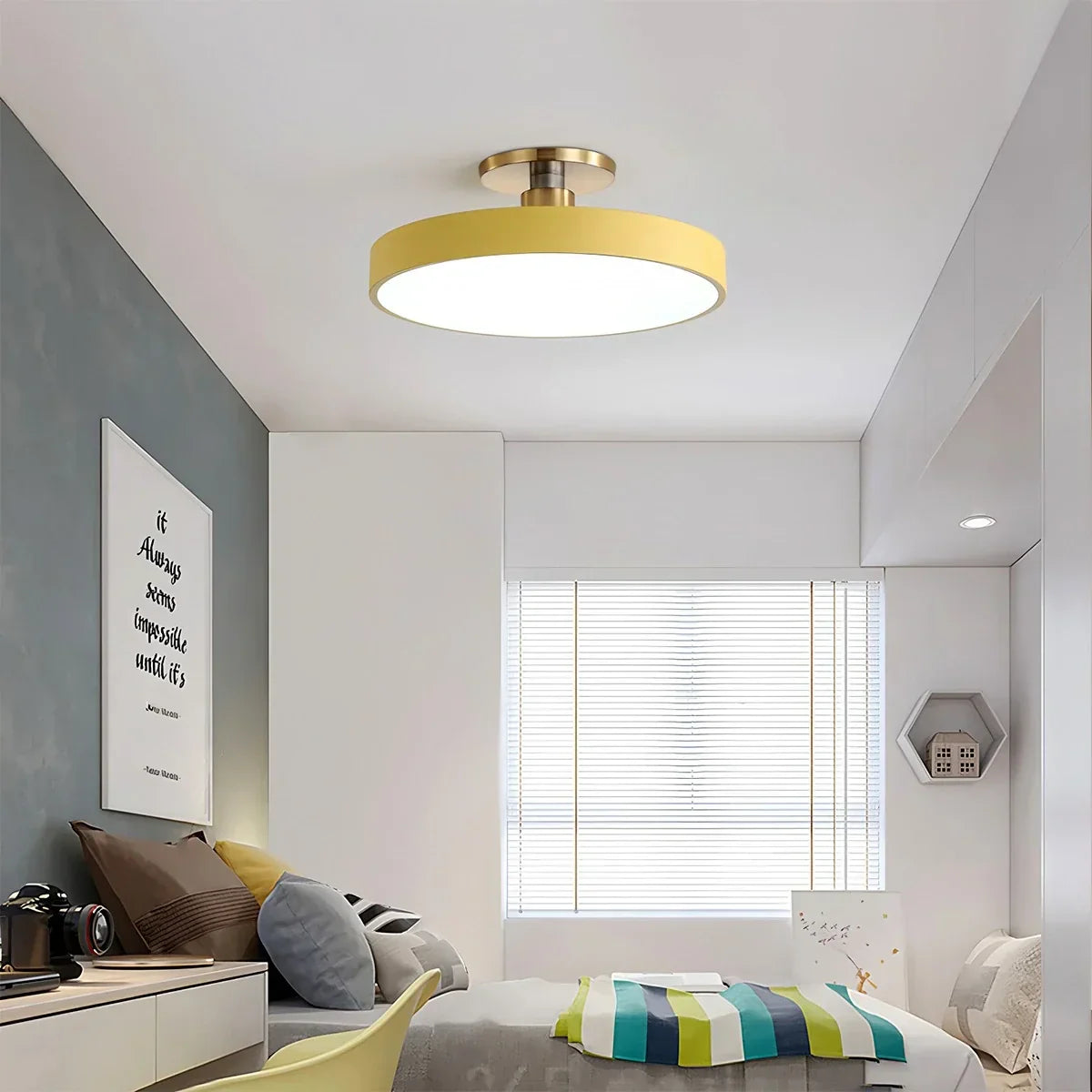 Isla Flush Mount Ceiling Lamp for Bedroom | Desfino