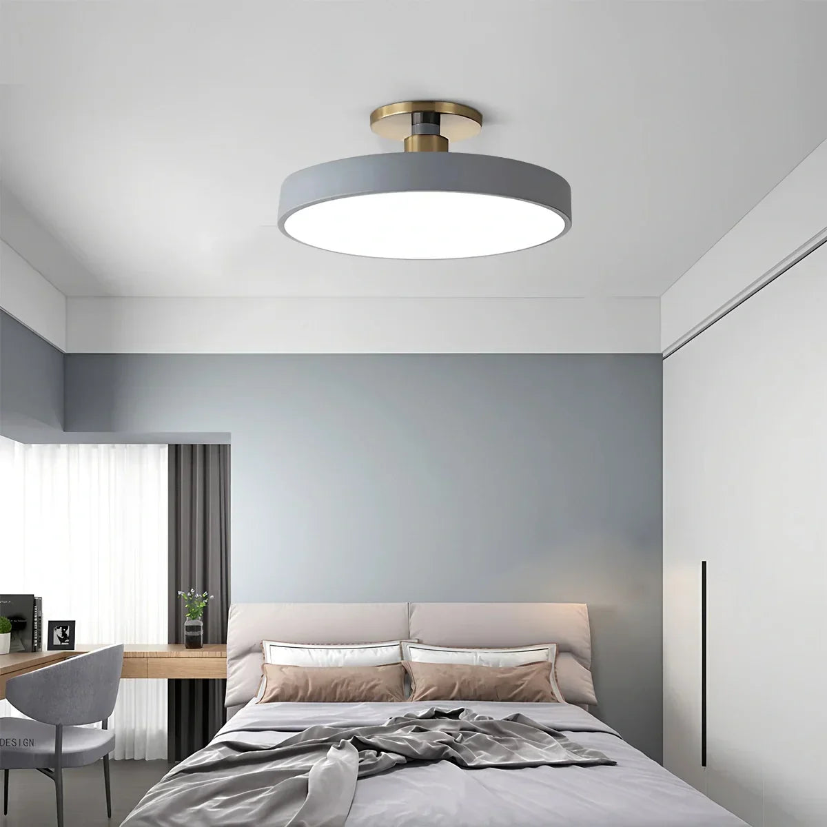 Isla Flush Mount Ceiling Lamp for Bedroom | Desfino