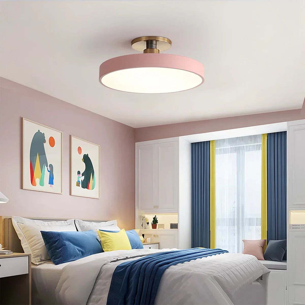 Isla Flush Mount Ceiling Lamp for Bedroom | Desfino