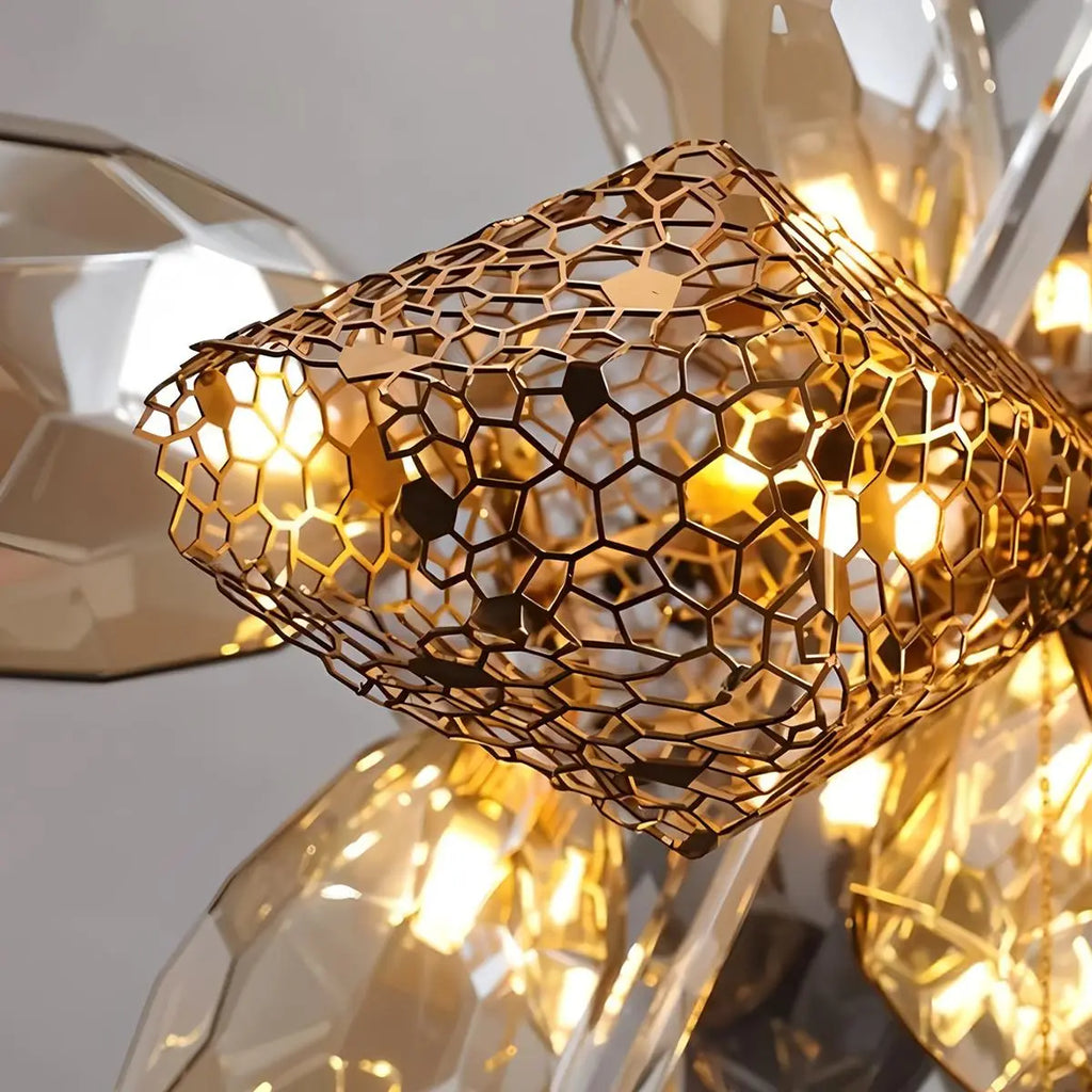 Kallisto Sculptural Glass Chandelier for Dining Room | Desfino