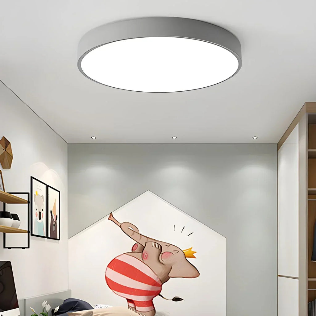 LED Minimalist Circular Macaron Ceiling Light | Desfino