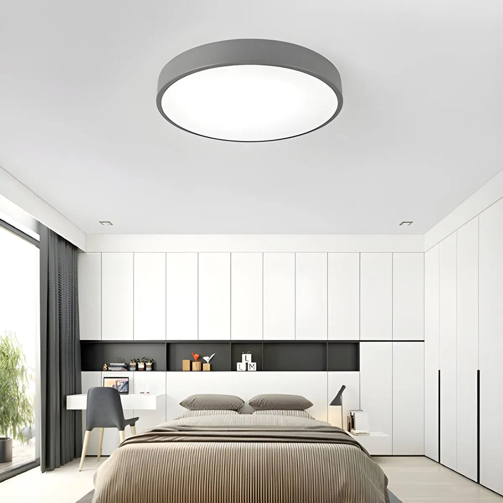 LED Minimalist Circular Macaron Ceiling Light | Desfino