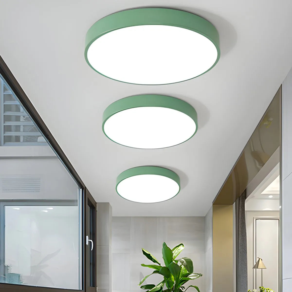 LED Minimalist Circular Macaron Ceiling Light | Desfino