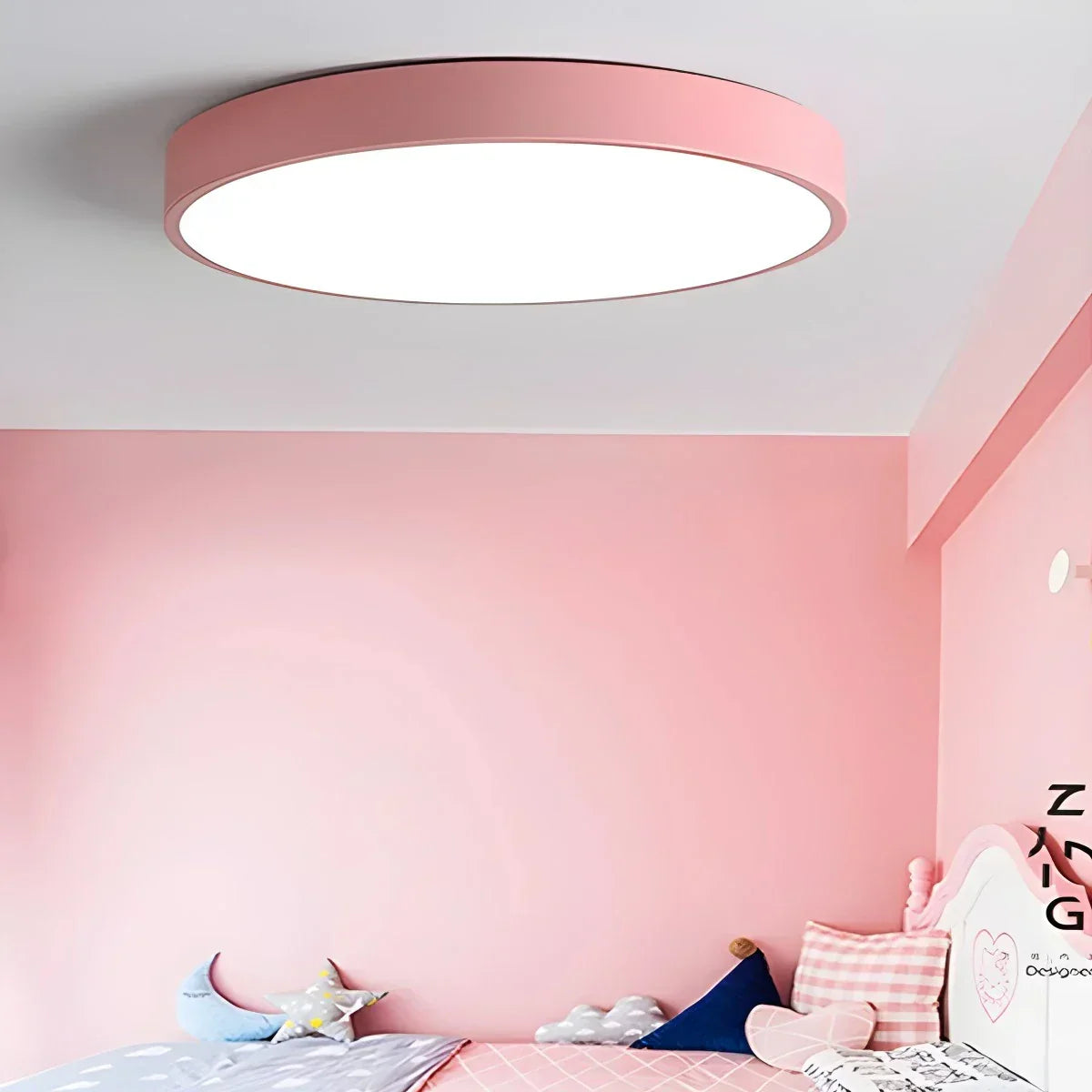 LED Minimalist Circular Macaron Ceiling Light | Desfino