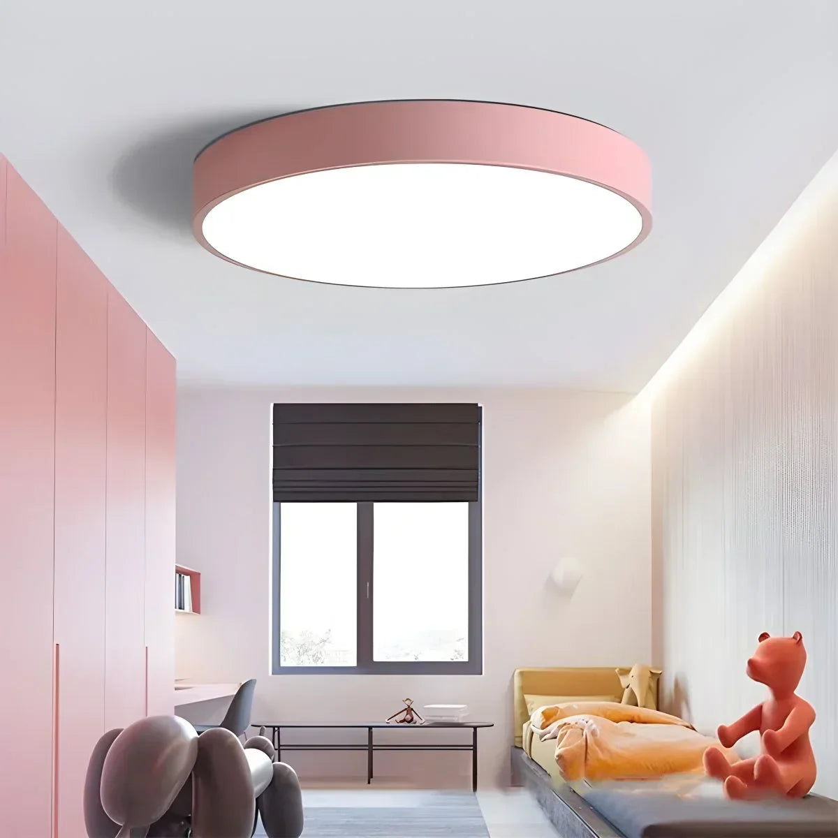 LED Minimalist Circular Macaron Ceiling Light | Desfino