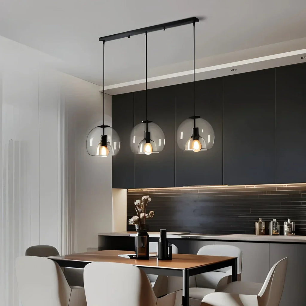 Smoky Grey Glass Pendant Light | Desfino