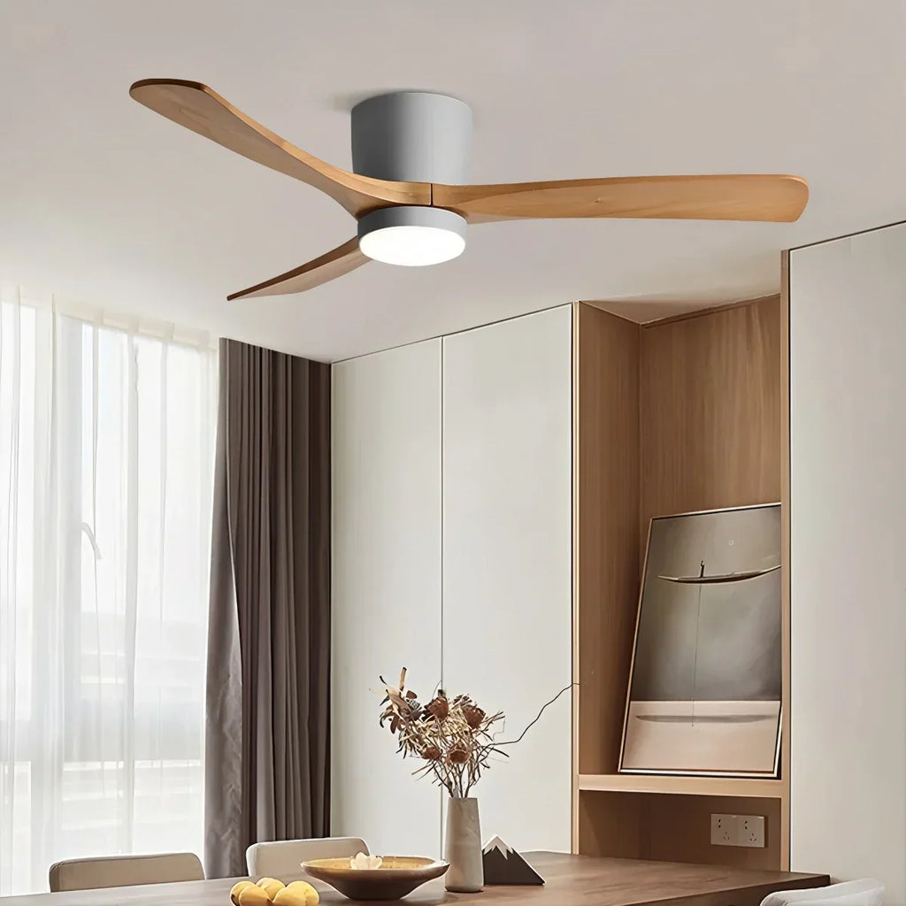 Large Low Profile Ceiling Fan with Light | Desfino