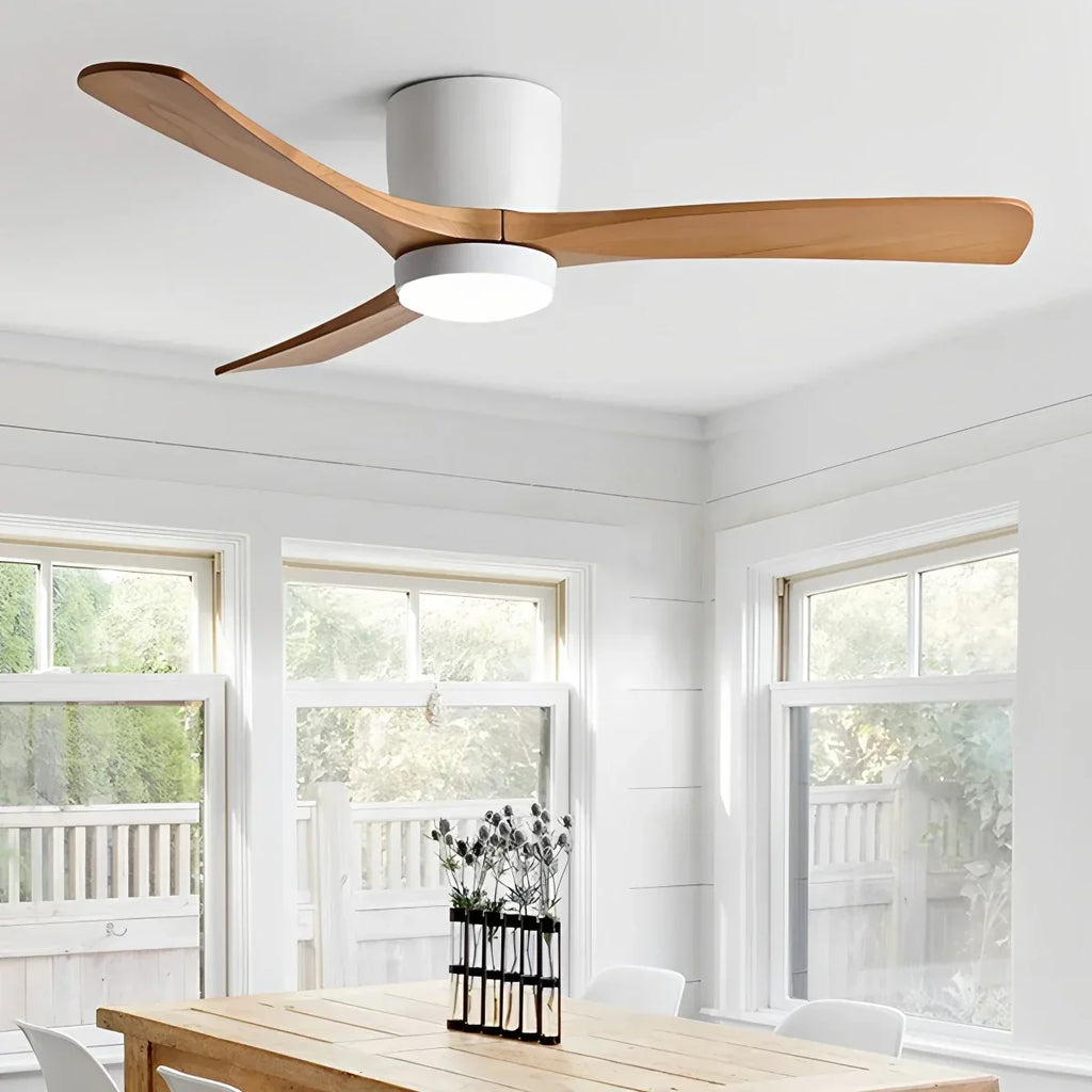 Large Low Profile Ceiling Fan with Light | Desfino