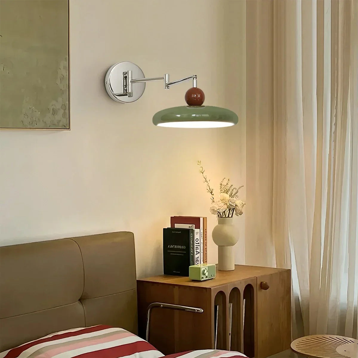 Lola Adjustable Arm Plug-in Wall Lamp | Desfino
