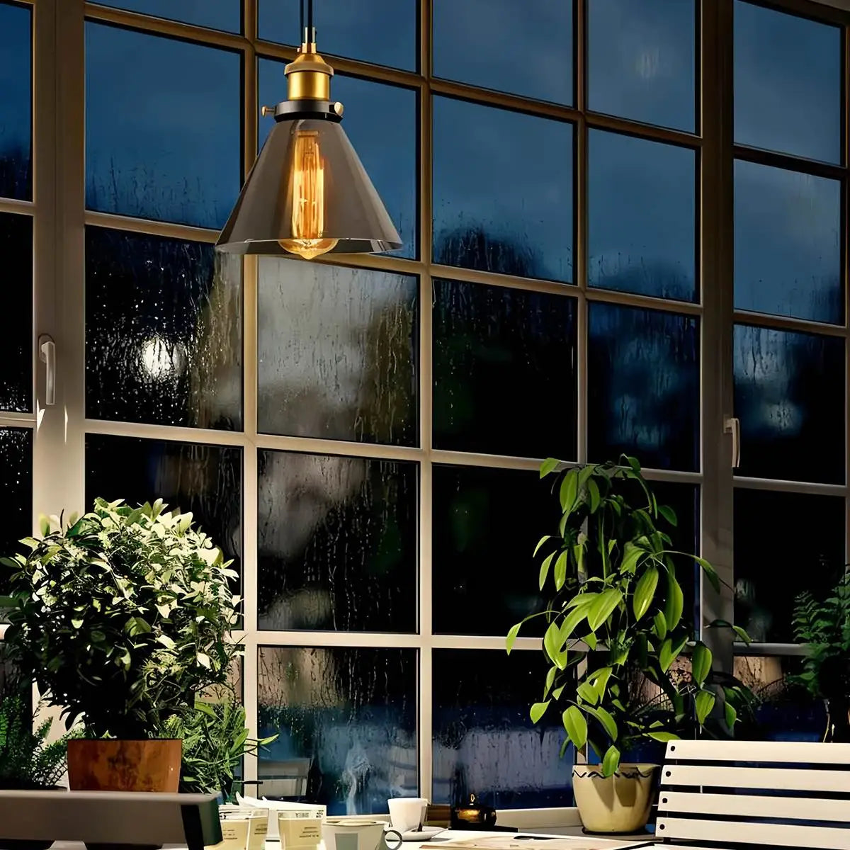 Mabel Glass Pendant Light for Kitchen Island | Desfino