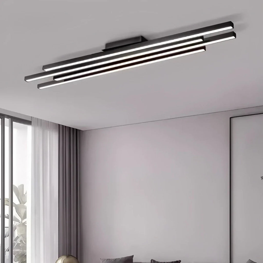 Lineare LED-Pendelleuchte mit mehreren Stäben | Desfino