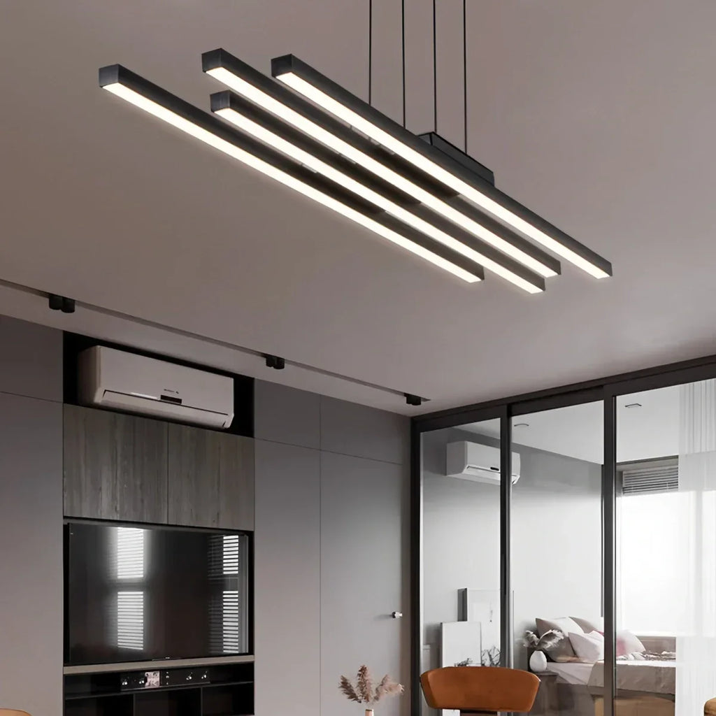 Lineare LED-Pendelleuchte mit mehreren Stäben | Desfino
