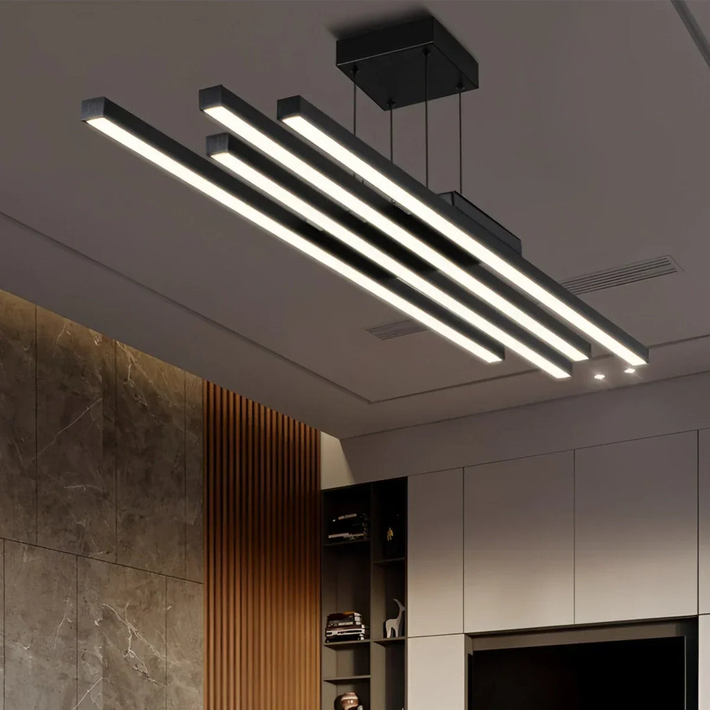 Lineare LED-Pendelleuchte mit mehreren Stäben | Desfino