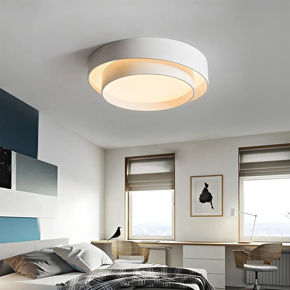 Runde Deckenleuchte „Melody“ für das Schlafzimmer | Desfino