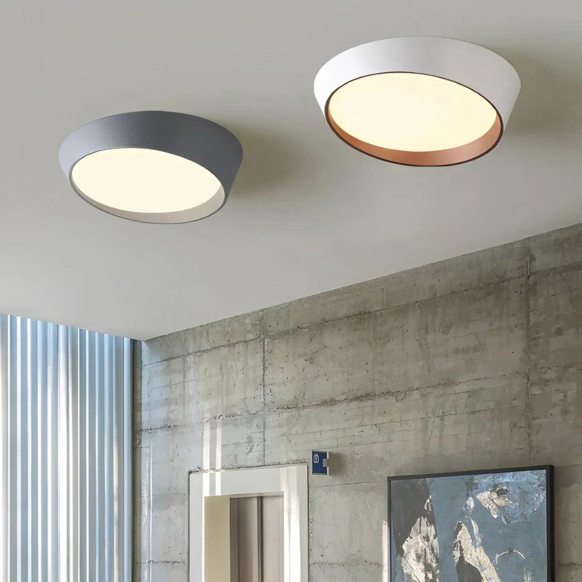 Modern Round Acrylic Ceiling Light for Bedroom | Desfino