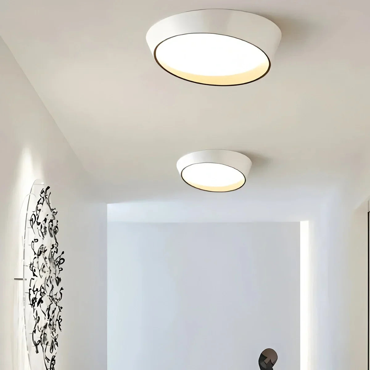 Modern Round Acrylic Ceiling Light for Bedroom | Desfino