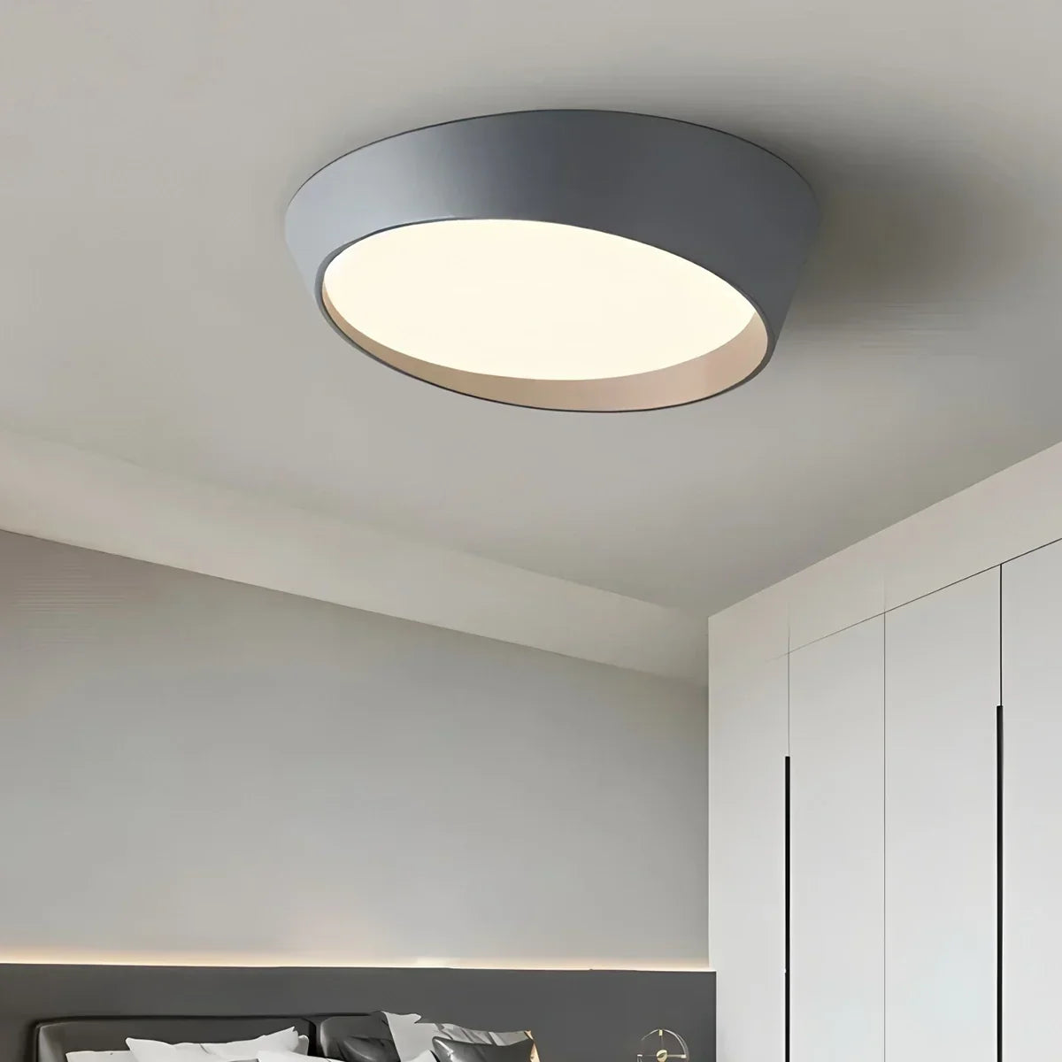 Modern Round Acrylic Ceiling Light for Bedroom | Desfino