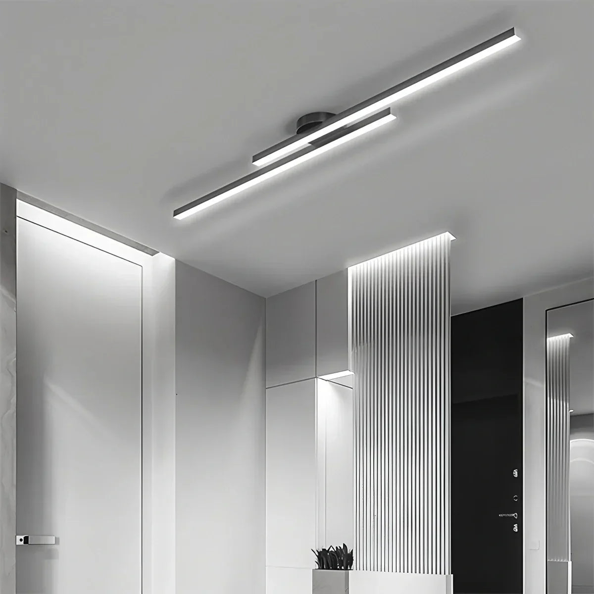Dimmbare lineare Deckenleuchte im minimalistischen Stil | Desfino