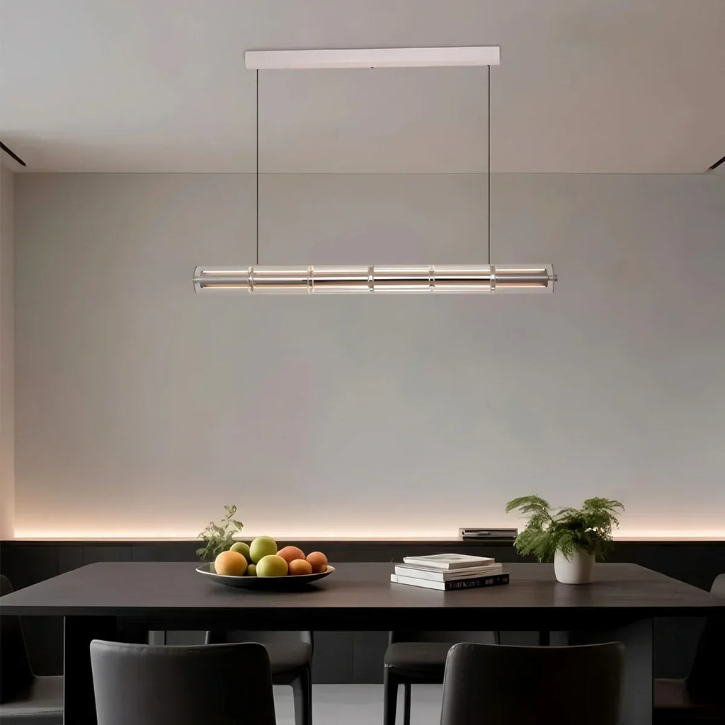 Minimalist Long Glass Pendant Light | Desfino