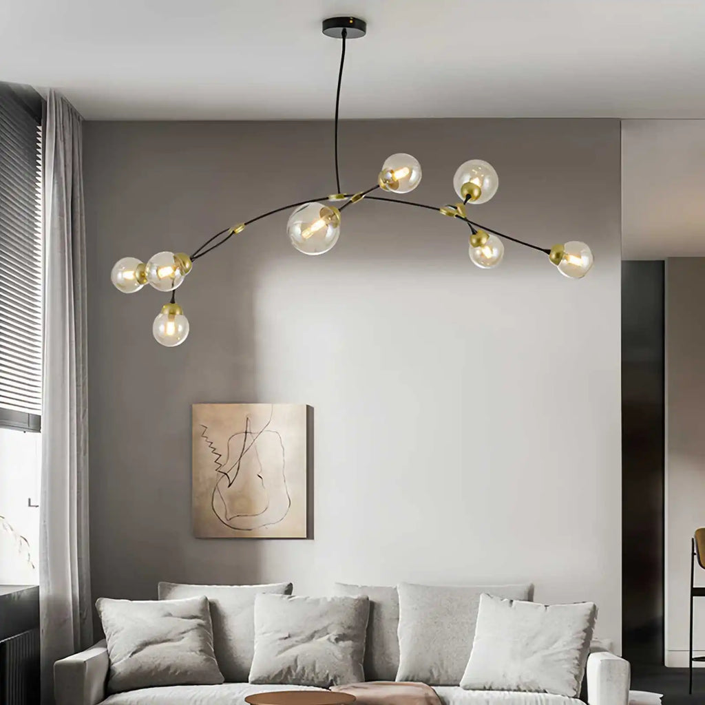 Minimalist Sputnik Globe Glass Chandelier | Desfino