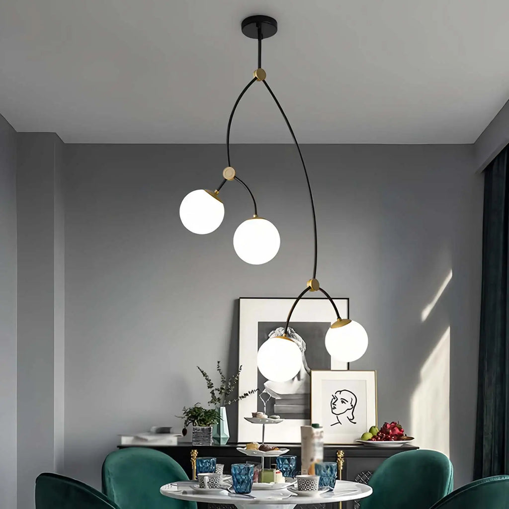 Minimalist Sputnik Globe Glass Chandelier | Desfino