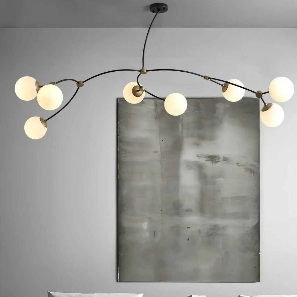 Minimalist Sputnik Globe Glass Chandelier | Desfino
